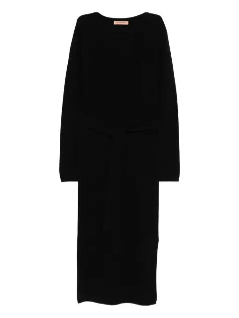 belted dress by YVES SALOMON