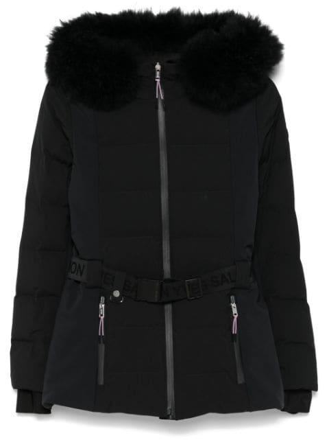 belted ski jacket by YVES SALOMON