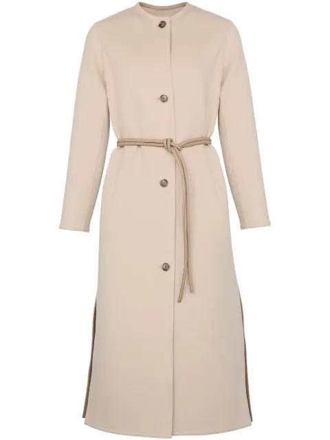 cashmere-blend coat by YVES SALOMON