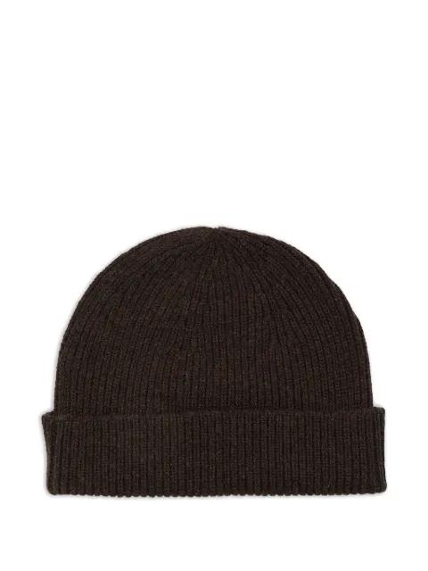 cashmere knit beanie by YVES SALOMON