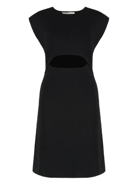 cut-out ribbed knit mini dress by YVES SALOMON