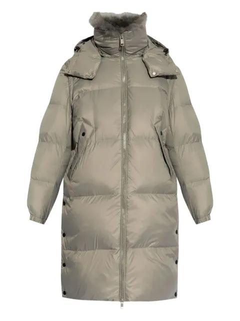 detachable-hood down coat by YVES SALOMON
