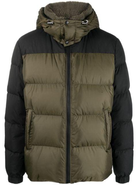 detachable-hood down jacket by YVES SALOMON