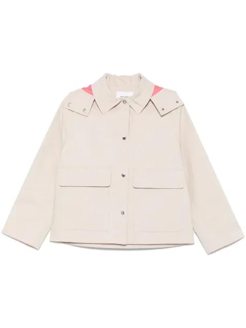 detachable-hood jacket by YVES SALOMON