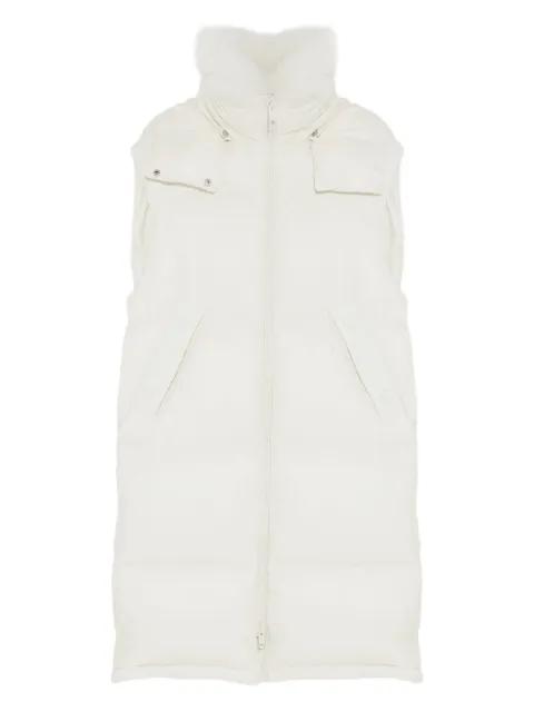 detachable-hoodie gilet by YVES SALOMON
