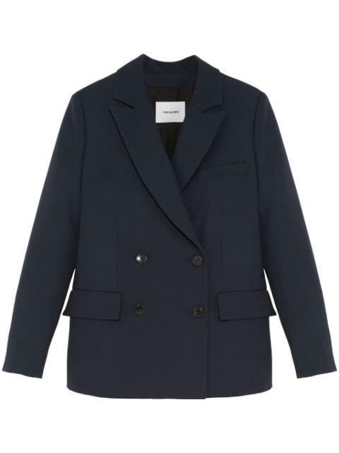 double-breasted blazer by YVES SALOMON