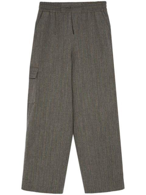 drawstring cargo trousers by YVES SALOMON