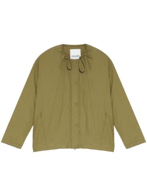drawstring-neck down jacket by YVES SALOMON