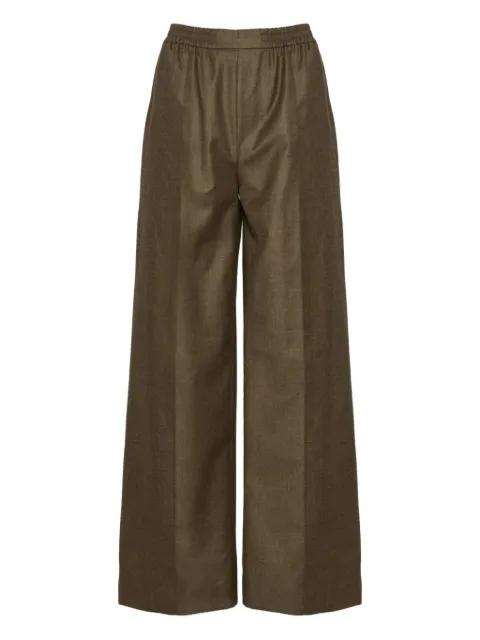 elasticated waistband flannel trousers by YVES SALOMON