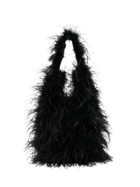 feather shoulder bag by YVES SALOMON