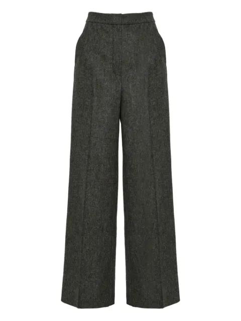 flannel tailored trousers by YVES SALOMON