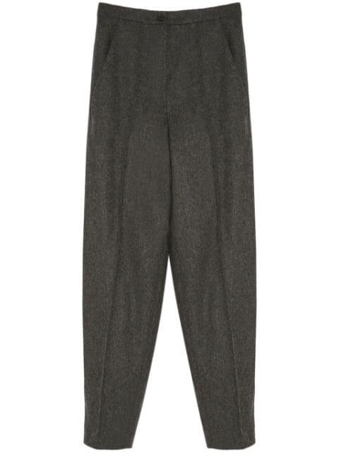 flannel tailored trousers by YVES SALOMON
