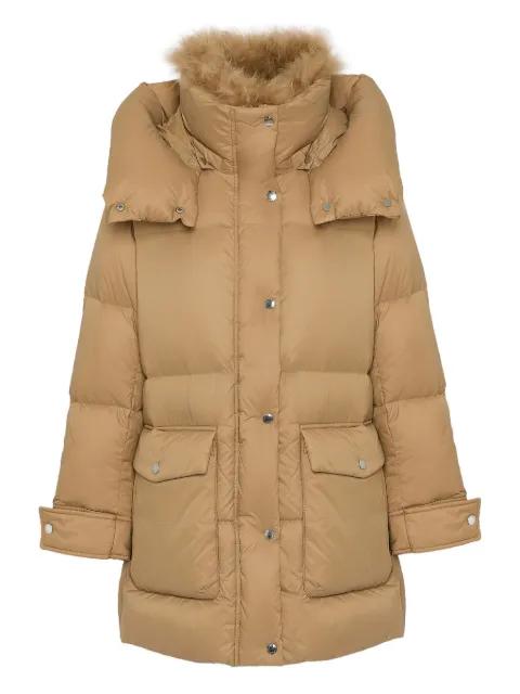 hoodied down coat by YVES SALOMON