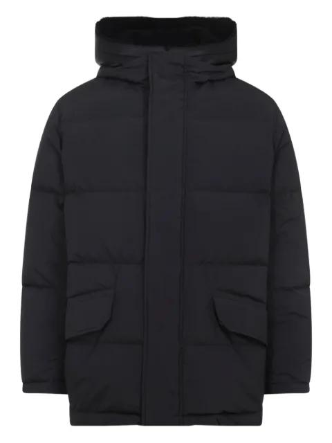hoodied padded coat by YVES SALOMON