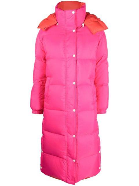 hoodied padded coat by YVES SALOMON