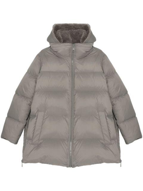 hoodied puffer jacket by YVES SALOMON