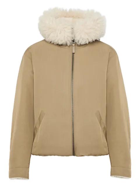 hoodied reversible jacket by YVES SALOMON