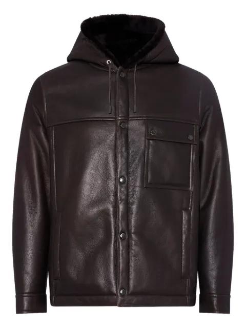 hoodied shearling jacket by YVES SALOMON