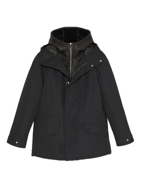 hoodied shearling parka by YVES SALOMON
