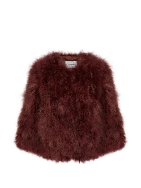 hook-and-eye-fastening jacket by YVES SALOMON