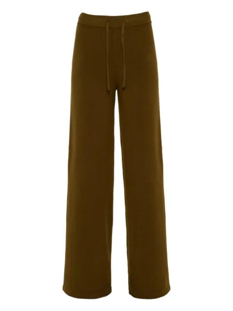 knit wide-leg trousers by YVES SALOMON