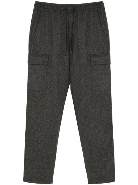 knitted tapered trousers by YVES SALOMON