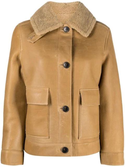 lambskin short jacket by YVES SALOMON