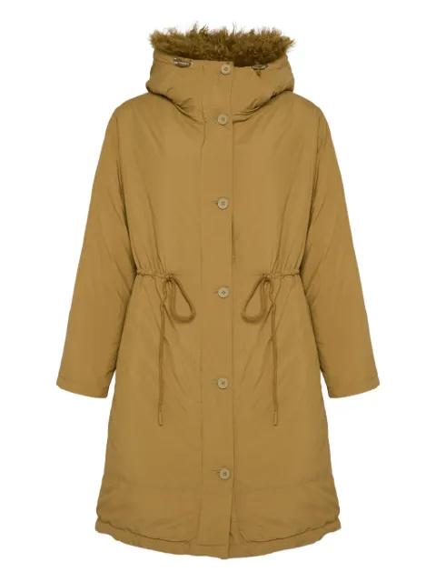 lambskin-trim parka by YVES SALOMON