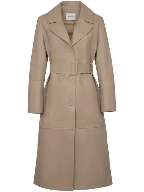 leather trenchcoat by YVES SALOMON