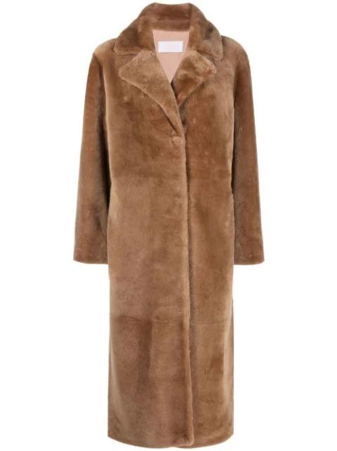 long merino coat by YVES SALOMON