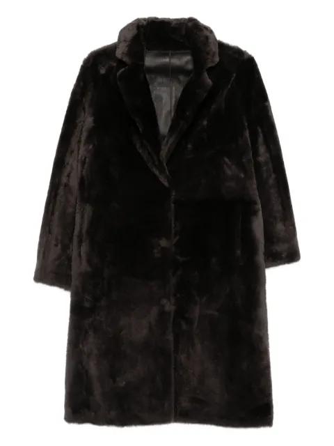 notched-collar coat by YVES SALOMON