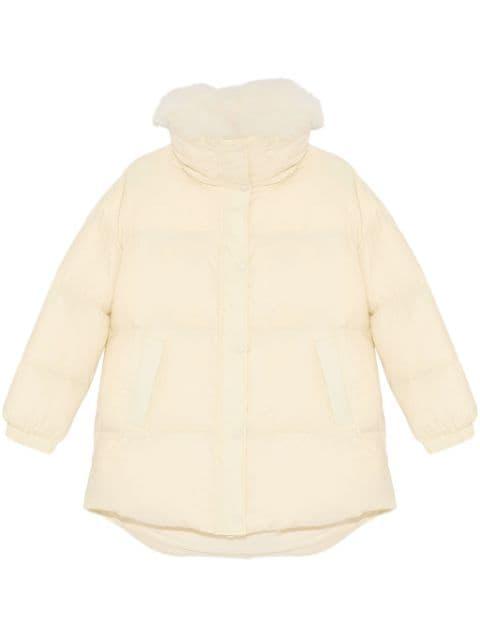 padded-design coat by YVES SALOMON