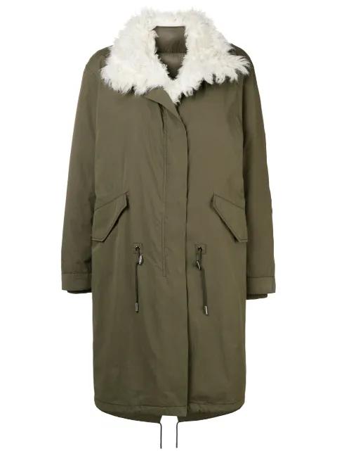 padded military parka by YVES SALOMON