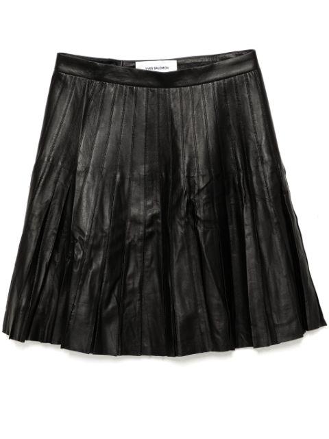 pleated mini skirt by YVES SALOMON
