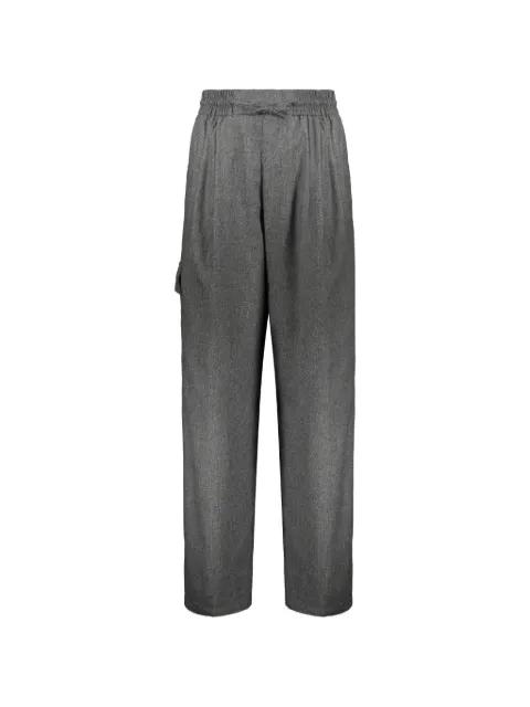 pleated wide-leg trousers by YVES SALOMON
