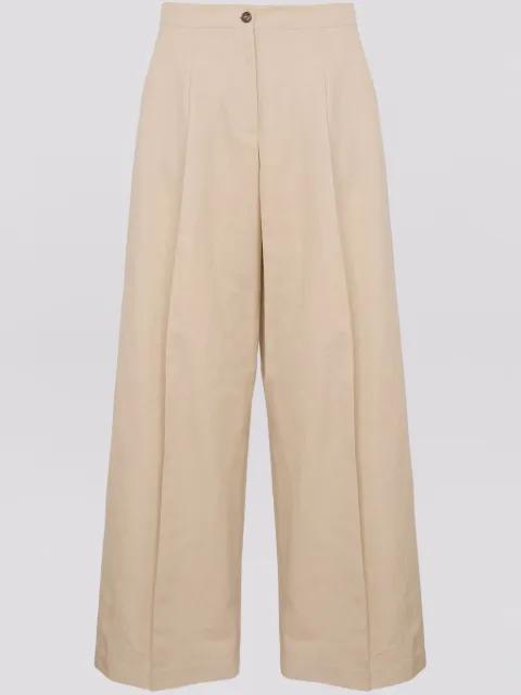 pressed-crease trousers by YVES SALOMON