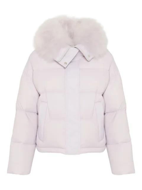 removable-collar puffer jacket by YVES SALOMON