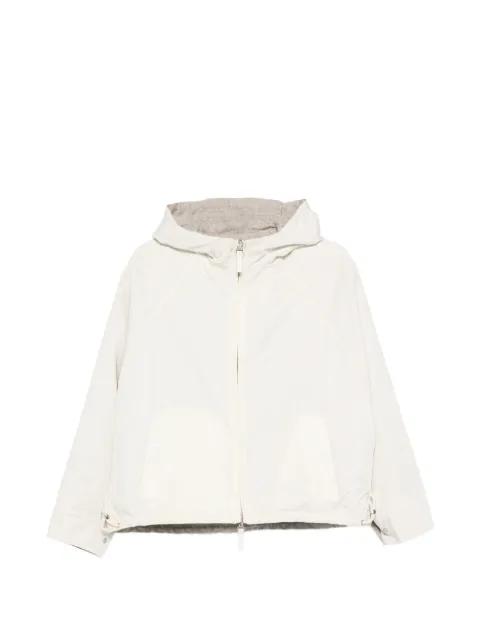 reversible hoodied jacket by YVES SALOMON