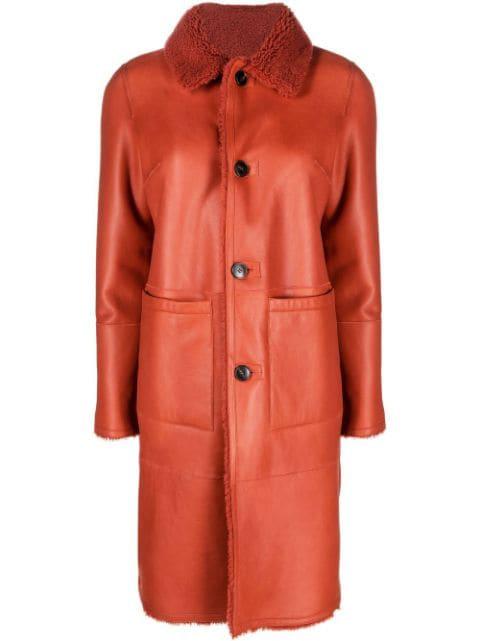 reversible lambskin coat by YVES SALOMON