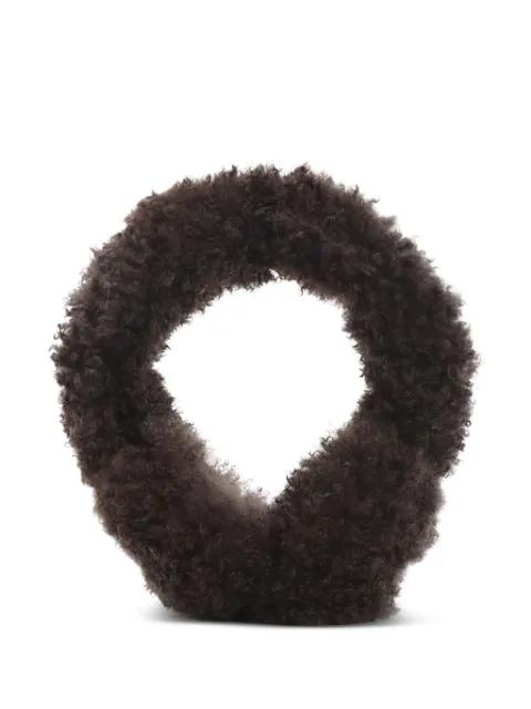 shearling head phones by YVES SALOMON