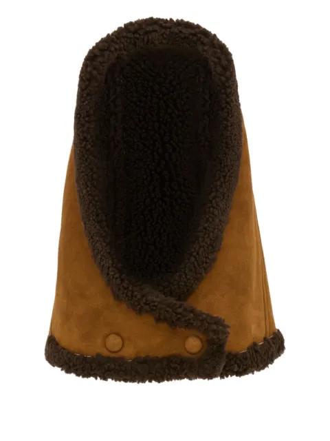 shearling hood by YVES SALOMON