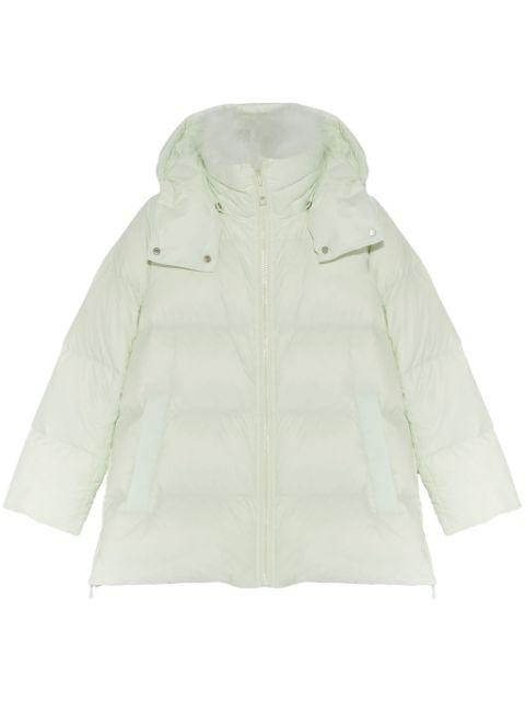 shearling-trimmed down jacket by YVES SALOMON