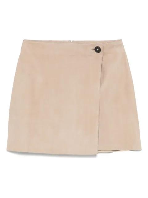 suede mini skirt by YVES SALOMON