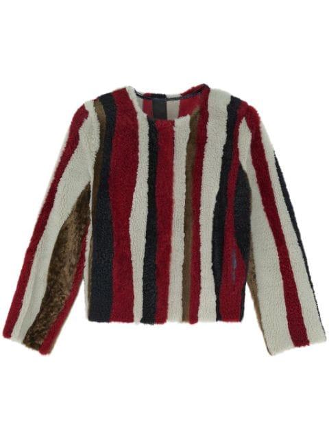 wave-pattern jacket by YVES SALOMON