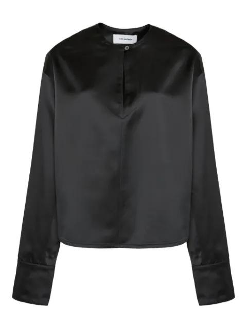wool blend blouse by YVES SALOMON