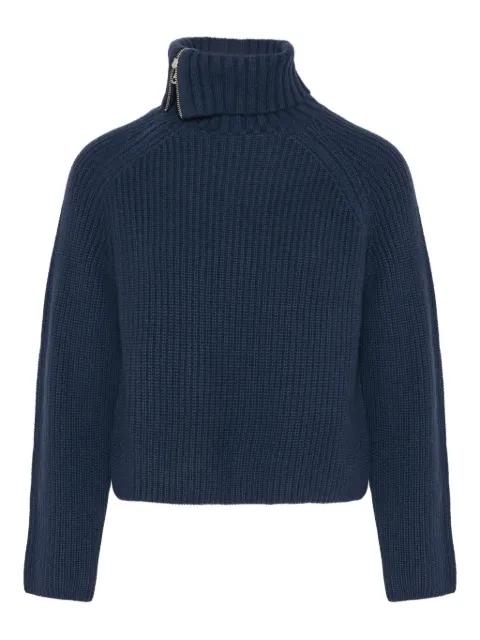 zip knitted sweater by YVES SALOMON