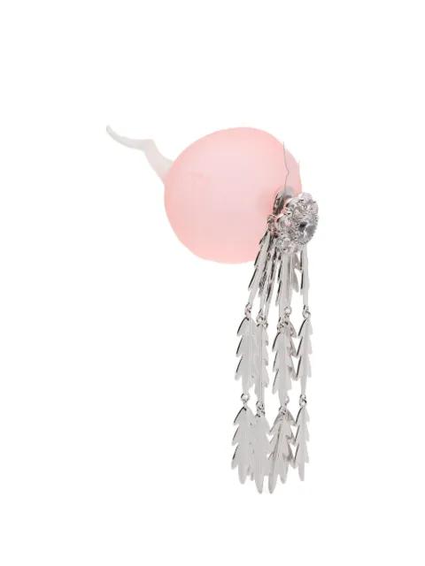 floral drop earrings by YVMIN