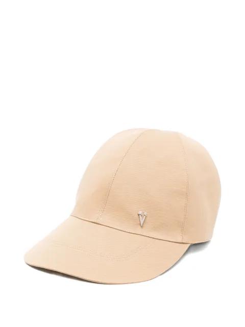 hair-tie logo-applique baseball cap by YVMIN