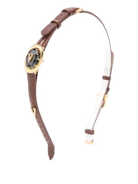 leather emblem headband by YVMIN