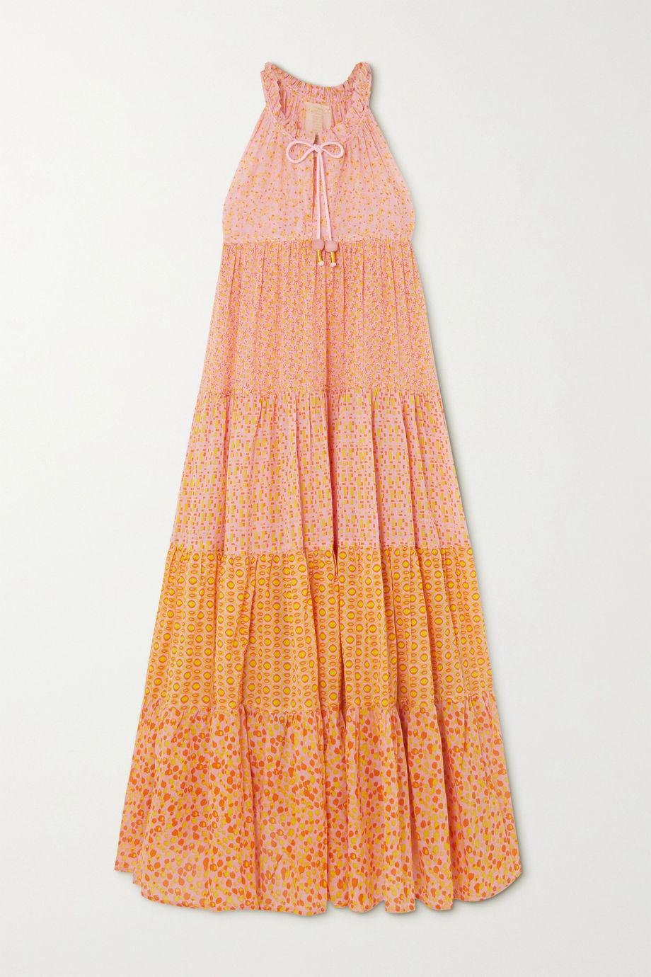 + NET SUSTAIN Hippy tiered printed cotton-voile maxi dress by YVONNE S
